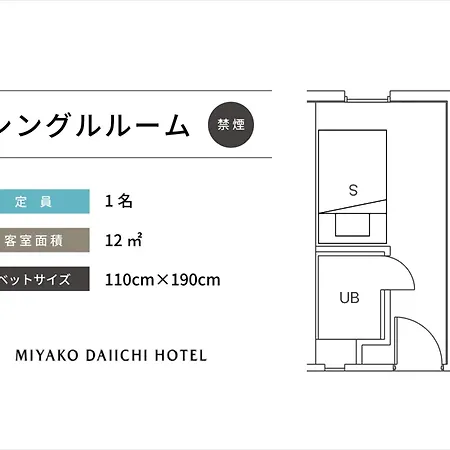 Miyako Daiichi Hotel Exterior photo